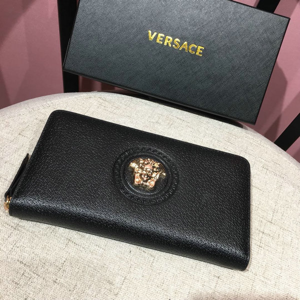 VERSACE 凡賽斯 經典美杜莎Logo拉鏈長夾