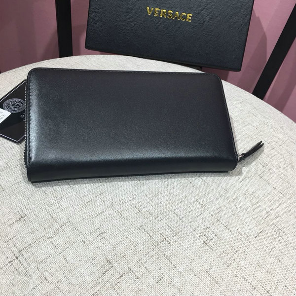 VERSACE 凡賽斯 經典美杜莎圖案長款拉鏈錢包