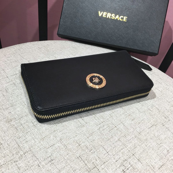 VERSACE 凡賽斯 經典美杜莎圖案拉鏈長夾