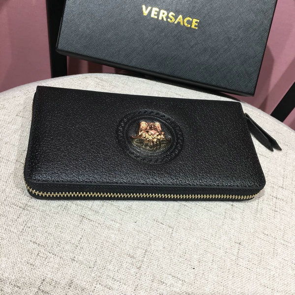 VERSACE 凡賽斯 經典美杜莎Logo拉鏈長夾