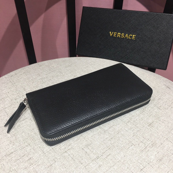 VERSACE 凡賽斯 經典美杜莎圖案印花拉鏈長夾