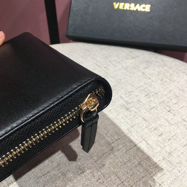 VERSACE 凡賽斯 經典美杜莎圖案拉鏈長夾