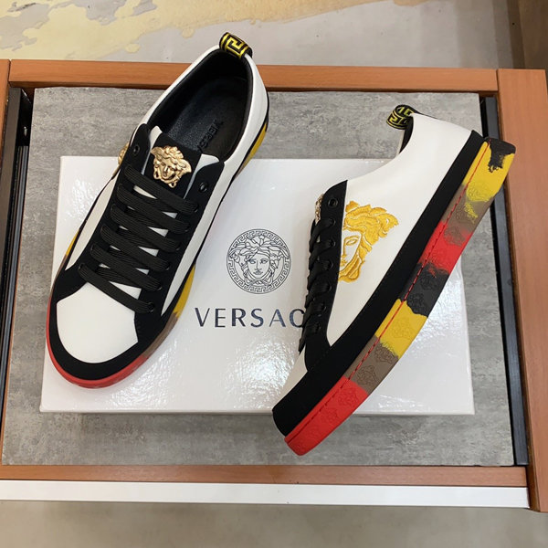 VERSACE 奢華刺繡花紋圖案休閒鞋 運動板鞋